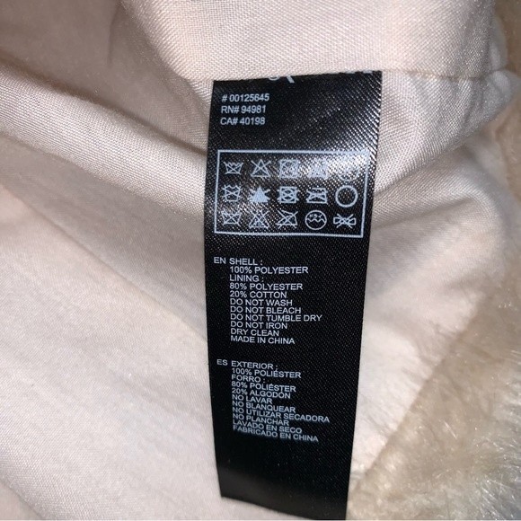 Bohemian Shaggy Boho Gypsy Festival Forever 21 Fuzzy Beige Faux Fur Coat Jacket - Picture 7 of 8